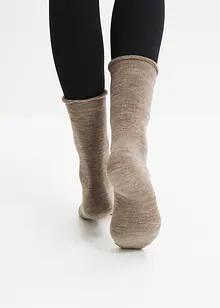 Thermo Socken mit Umschlagbündchen und Innenfrottee (4er Pack), bonprix