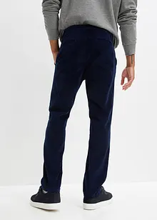 Pantalon taille extensible en velours côtelé légèrement raccourci Regular Fit, Straight, bonprix