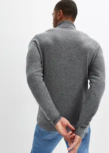 Pull en laine avec teneur en Good Cashmere Standard®, col roulé, bonprix