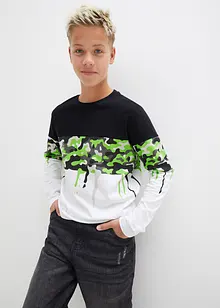 Jungen Langarmshirt mit Druck, bonprix