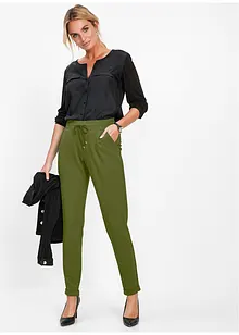 Pantalon à enfiler avec taille élastique, bonprix