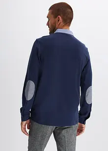 Piqué-Poloshirt Langarm, bonprix