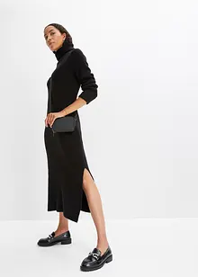 Robe en maille à col roulé, bonprix