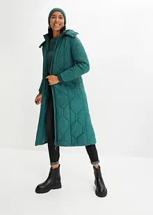 Manteau long matelassé avec surpiqûres diamant, bonprix