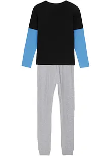 Pyjama mit weicher Bio-Baumwolle (2-tlg. Set), bonprix