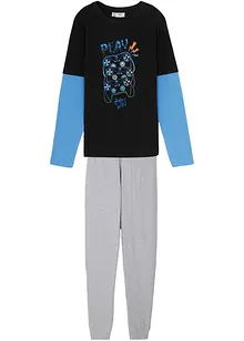 Pyjama mit weicher Bio-Baumwolle (2-tlg. Set), bonprix