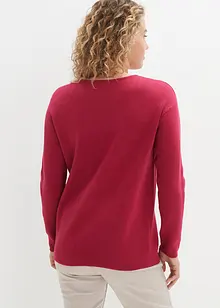 Milano Rib Pullover mit Rundhals, bonprix