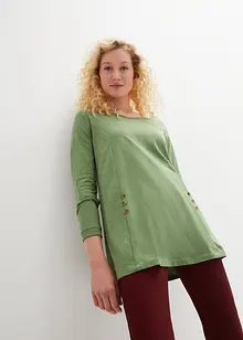 Baumwoll-Longshirt in A-Linie, bonprix