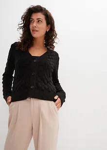 Ajour-Strickjacke, bonprix