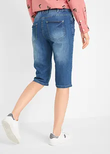 Bermuda en jean à revers, taille mi-haute, bonprix