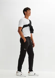 Thermo-Jogginghose mit Cargo-Taschen und Teddyfutter, bonprix