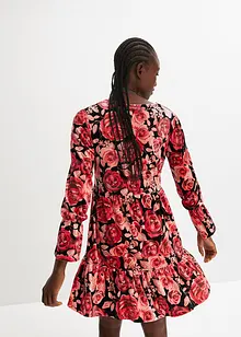 Robe en velours à imprimé floral, bonprix