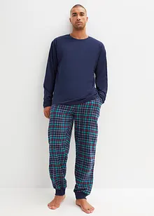 Pyjama mit Flanellhose, bonprix