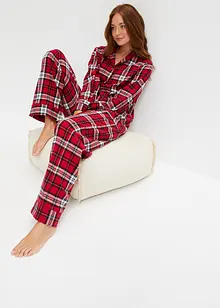 Gewebter Pyjama aus Flanell, bonprix