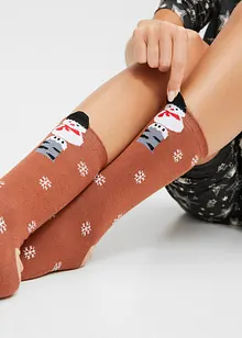 Lot de 5 paires de chaussettes de Noël, bpc bonprix collection