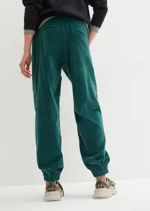 Pantalon confortable en velours côtelé avec grandes poches et taille élastiquée, bonprix