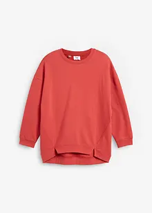 Oversize Sweatshirt mit kleinen Schlitzen am Saum, bonprix