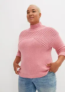 Rollkragenpullover mit Struktur, bonprix