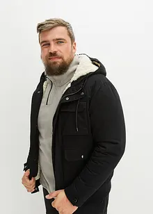 Winterjacke mit Teddyfellkapuze in Blousonform, RAINBOW