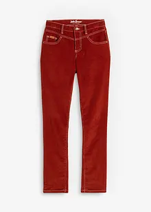 Pantalon en velours côtelé extensible Slim Fit avec coutures contrastantes, bonprix