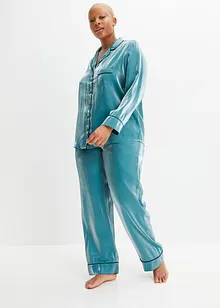 Pyjama en satin avec effet brillant, bonprix