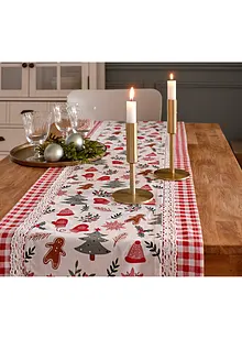 Chemin de table avec imprimé Noël, bonprix