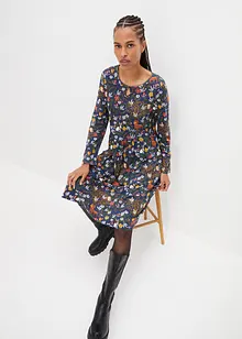 Robe en jersey avec imprimé automnal, bonprix