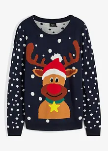 Pull de Noël en fine maille, bonprix