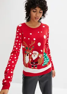 Pullover mit Weihnachtsmotiv, bonprix