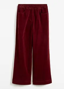 Weite Stretch-Cordhose, High-Waist, bonprix