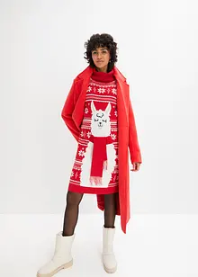 Strickkleid mit Weihnachtsmotiv, bonprix