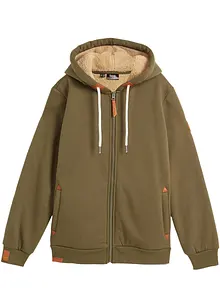 Sweatjacke mit Teddyfutter, bonprix