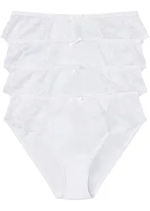 Slip mit Spitze (4er Pack), bonprix