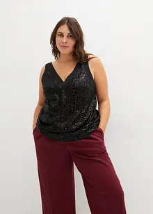 Top à sequins, bonprix