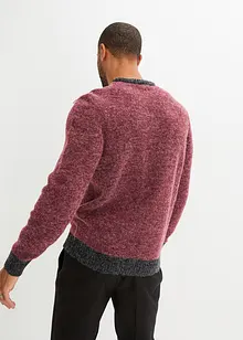 Melierter Grobstrick-Pullover, bonprix