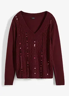 Pull à sequins, bonprix