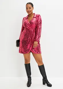 Robe à sequins, style portefeuille, bonprix