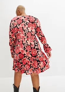 Robe en velours à imprimé floral, bonprix