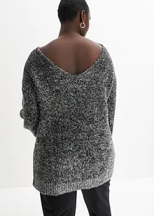 Oversized Longpullover mit Lurex, bonprix