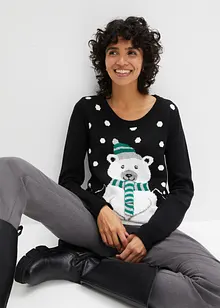 Pull de Noël en maille, bonprix