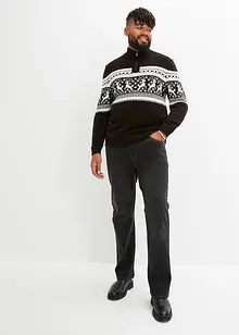 Norweger-Pullover mit Troyerkragen, bonprix