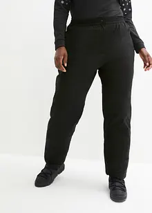 Pantalon thermo avec doublure polaire et taille confortable, étanche, Straight, bonprix