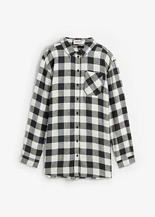 Flanell-Longbluse, bonprix