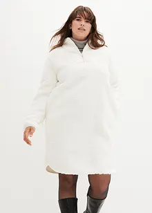 Robe en maille peluche avec col camionneur, bonprix