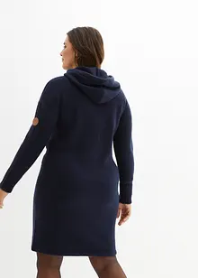 Robe en maille à capuche, bonprix