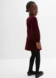 Samtkleid mit Volants, bonprix