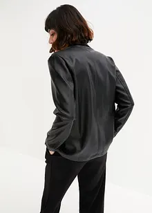 Oversize-Blazer aus Lederimitat, RAINBOW