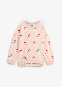 Weihnachts-Sweatshirt mit Vokuhila Saum, bonprix