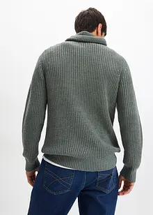 Grobstrick-Pullover mit Schalkragen, bonprix