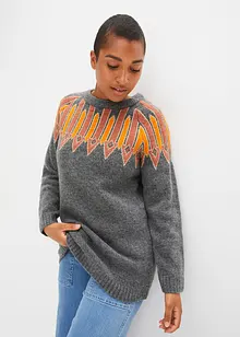 Pull en maille avec fil brillant, bonprix